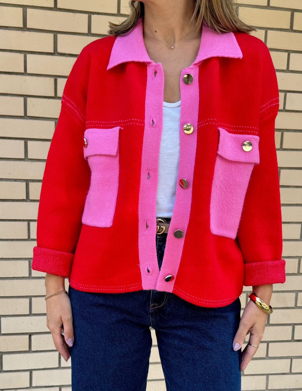 Casaco RED & PINK JOY