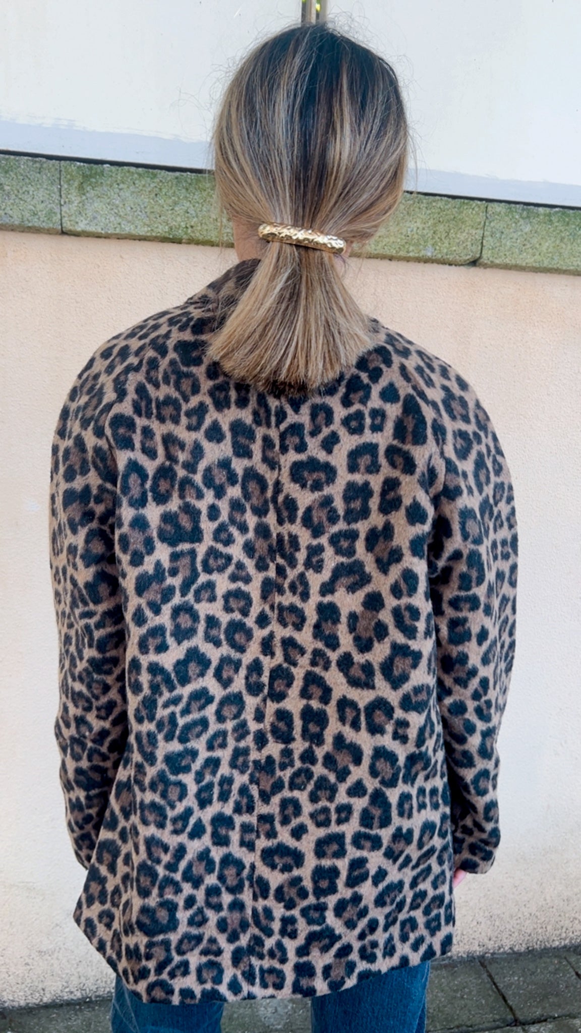 Oversize blazer em leopard print JOY