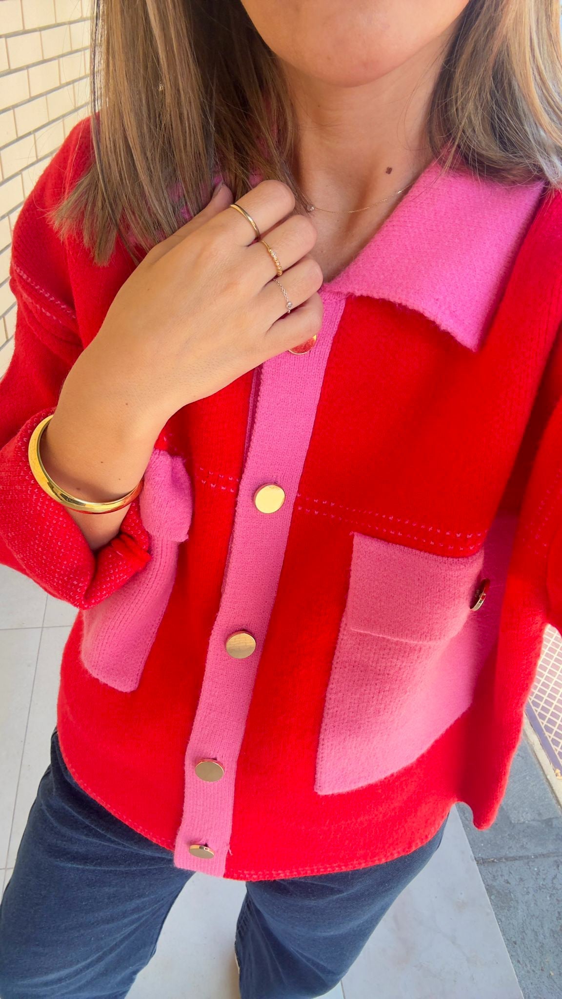 Casaco RED & PINK JOY