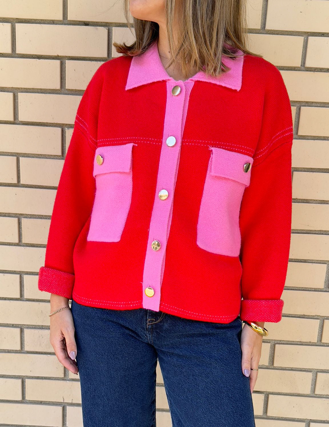 Casaco RED & PINK JOY