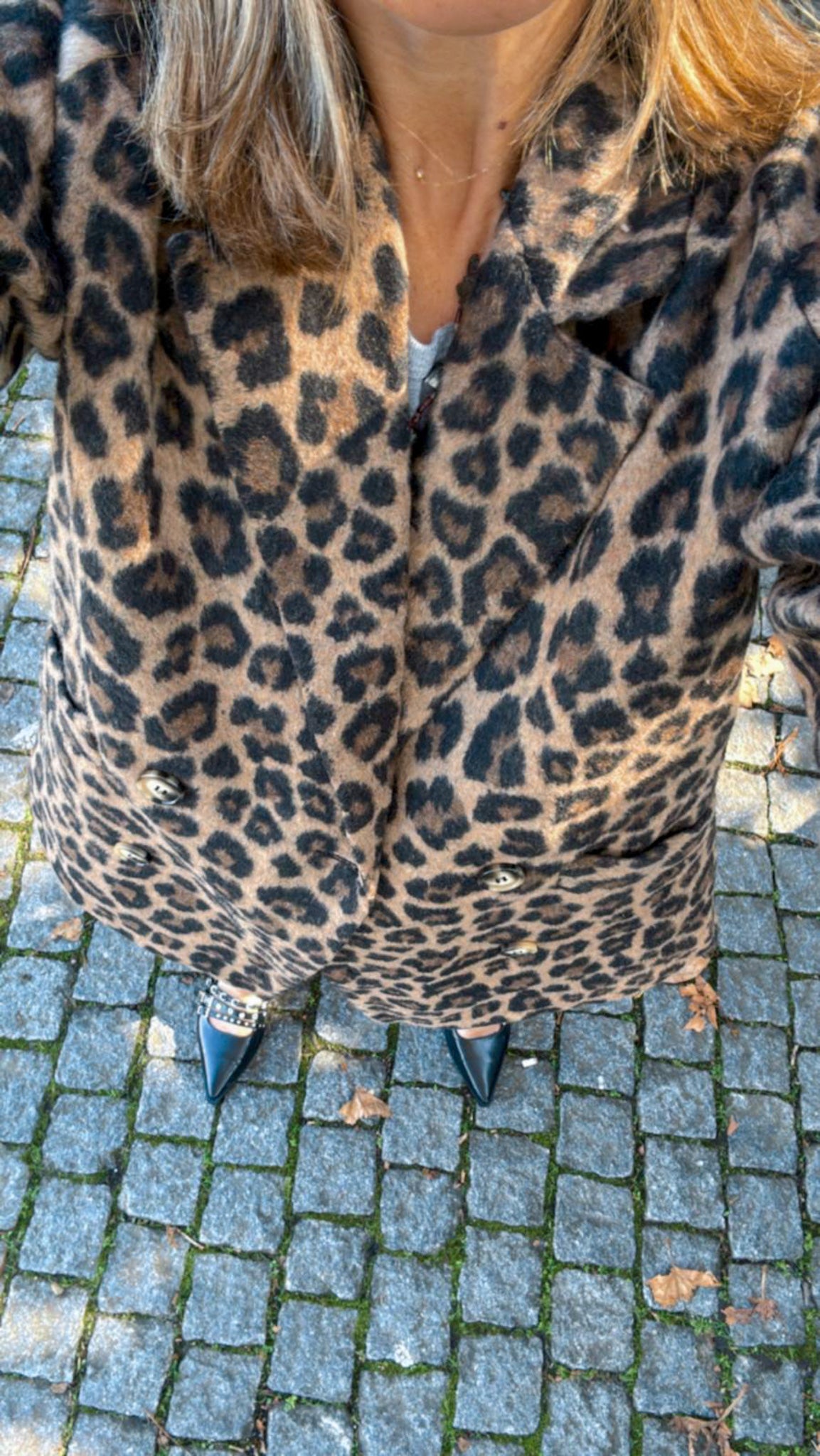 Oversize blazer em leopard print JOY