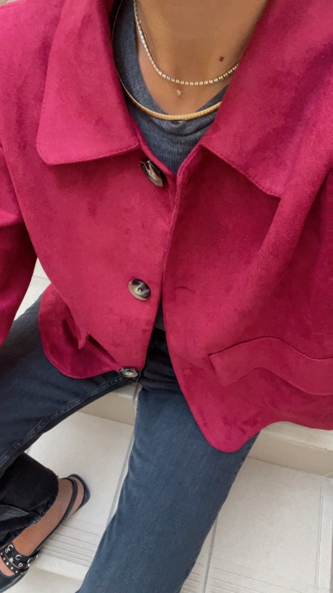 Helena suede effect jacket JOY