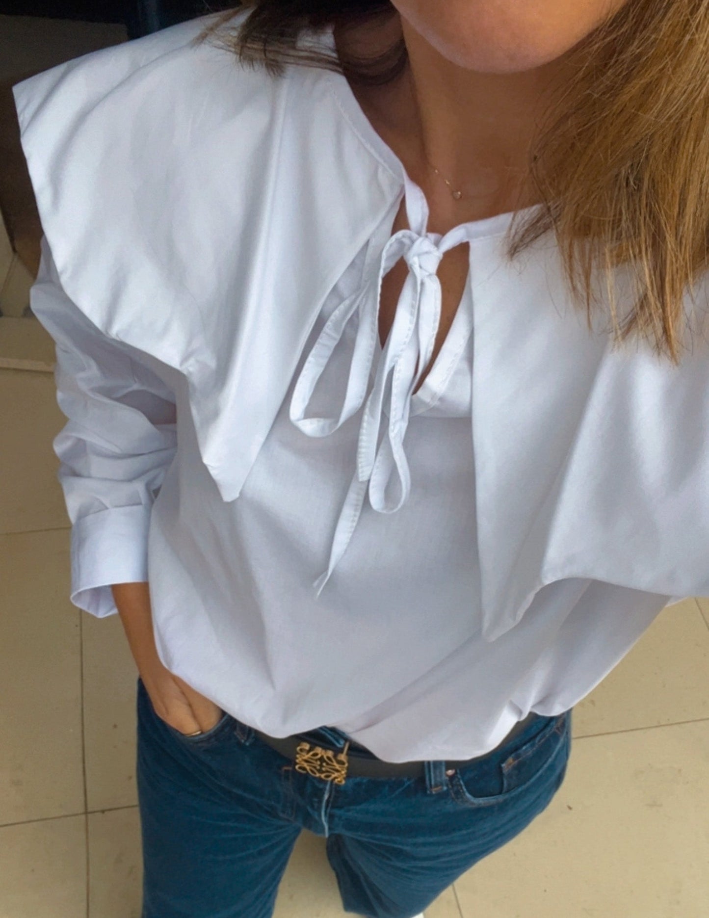 Carol blouse in white JOY