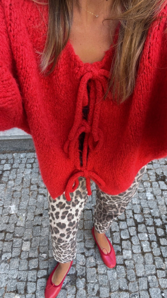 Casaco de malha com atilhos JOY