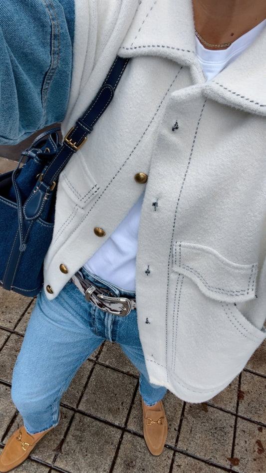 Casaco OFF WHITE & DENIM envios a 4/11 JOY