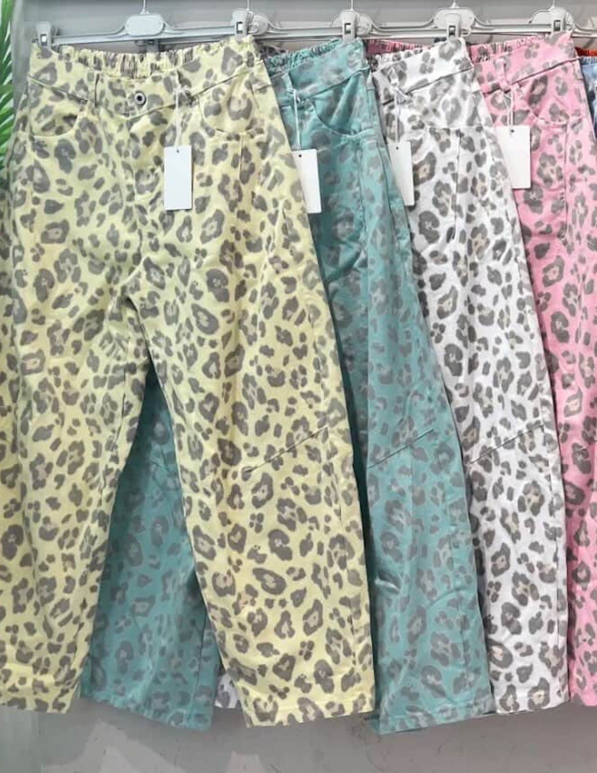 Animal print trousers