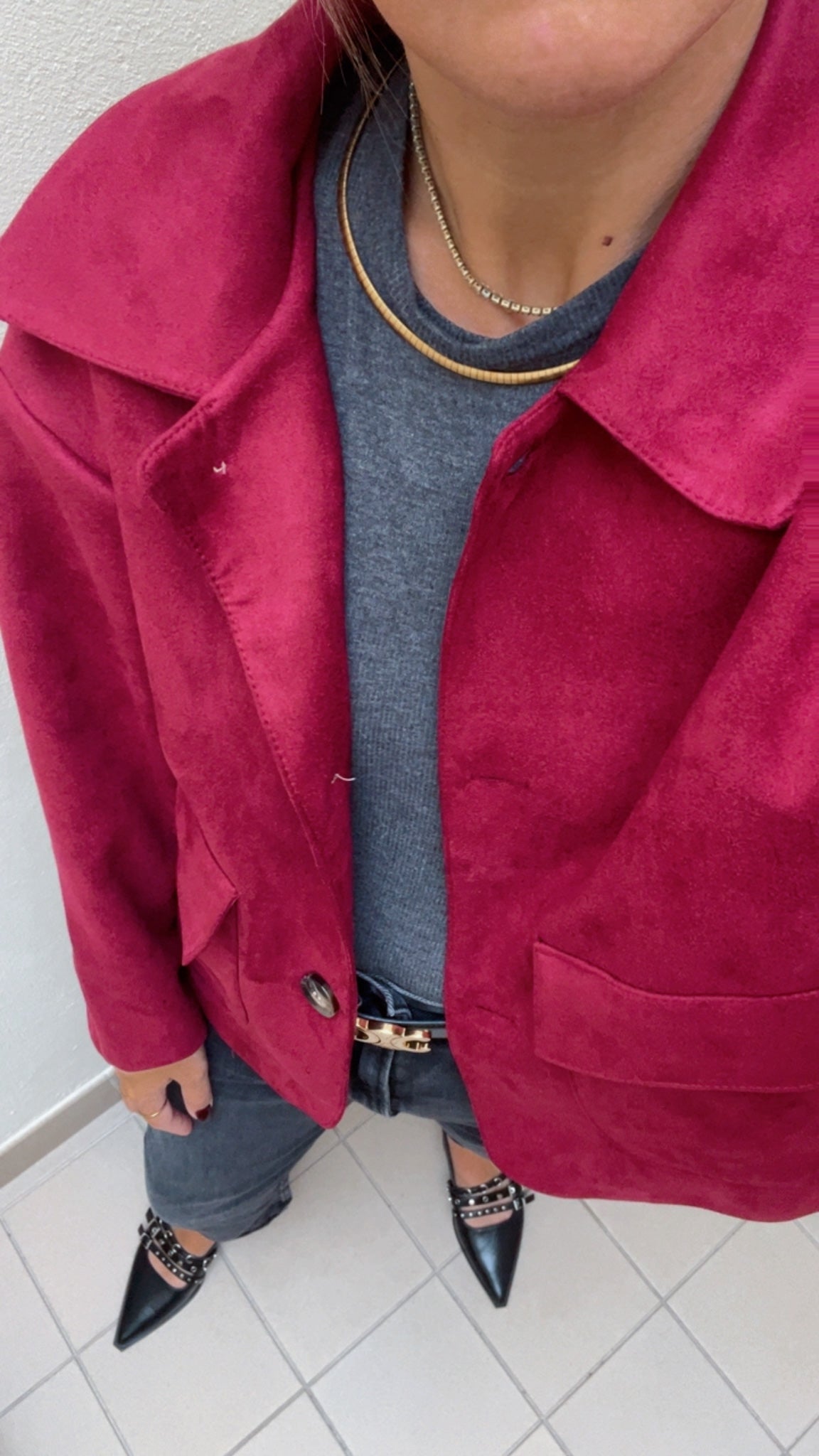Helena suede effect jacket JOY