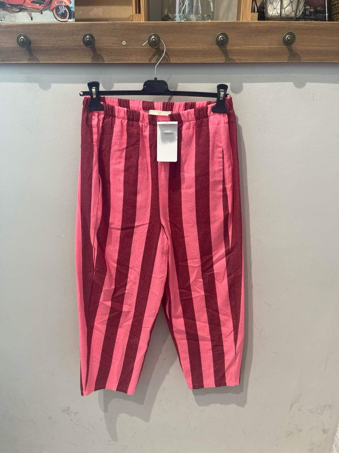 Baggy striped trousers