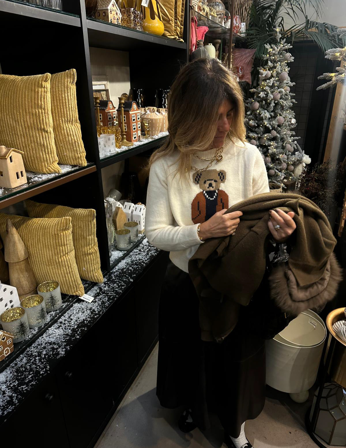 Teddy knit sweater JOY