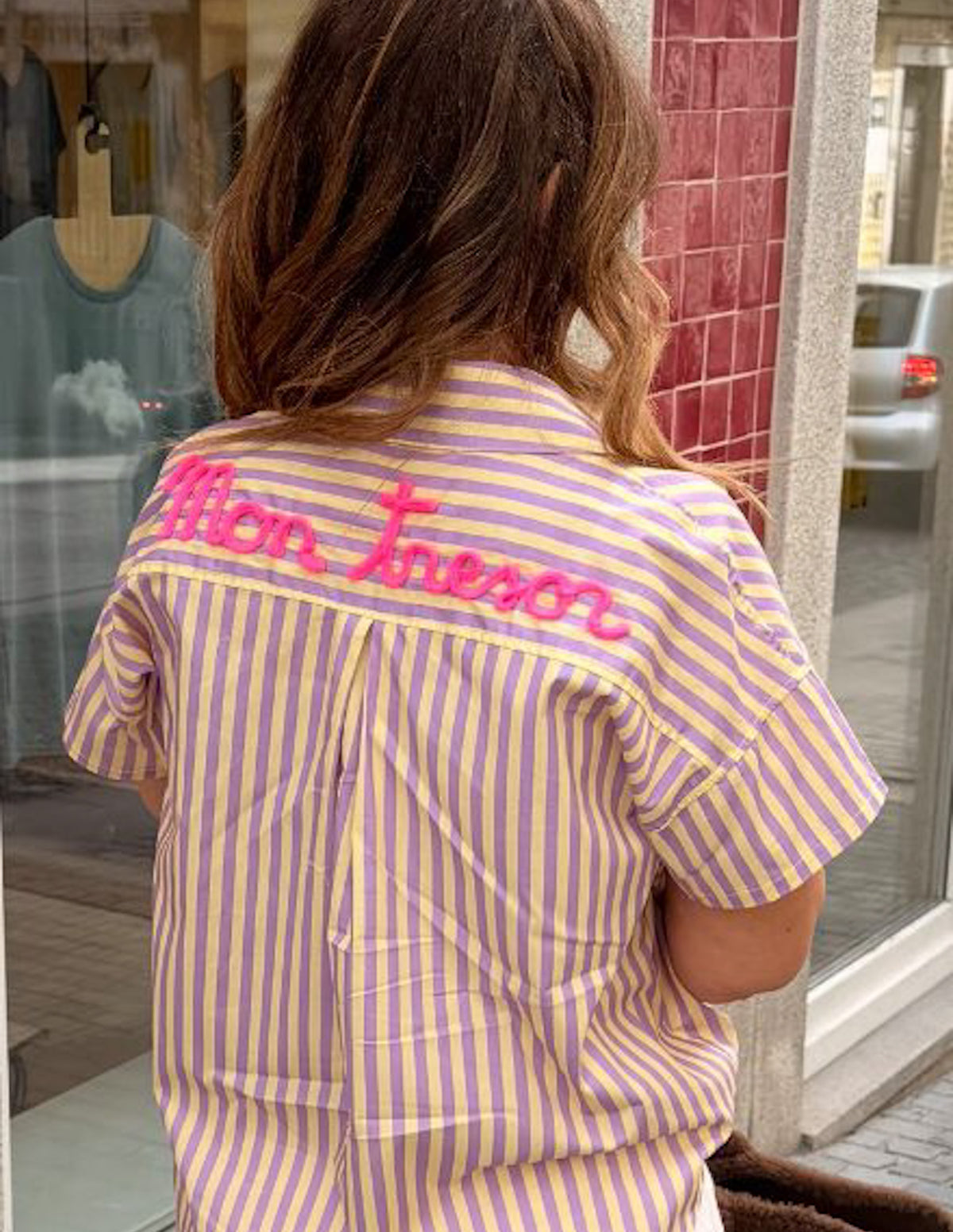 Pastel striped shirt