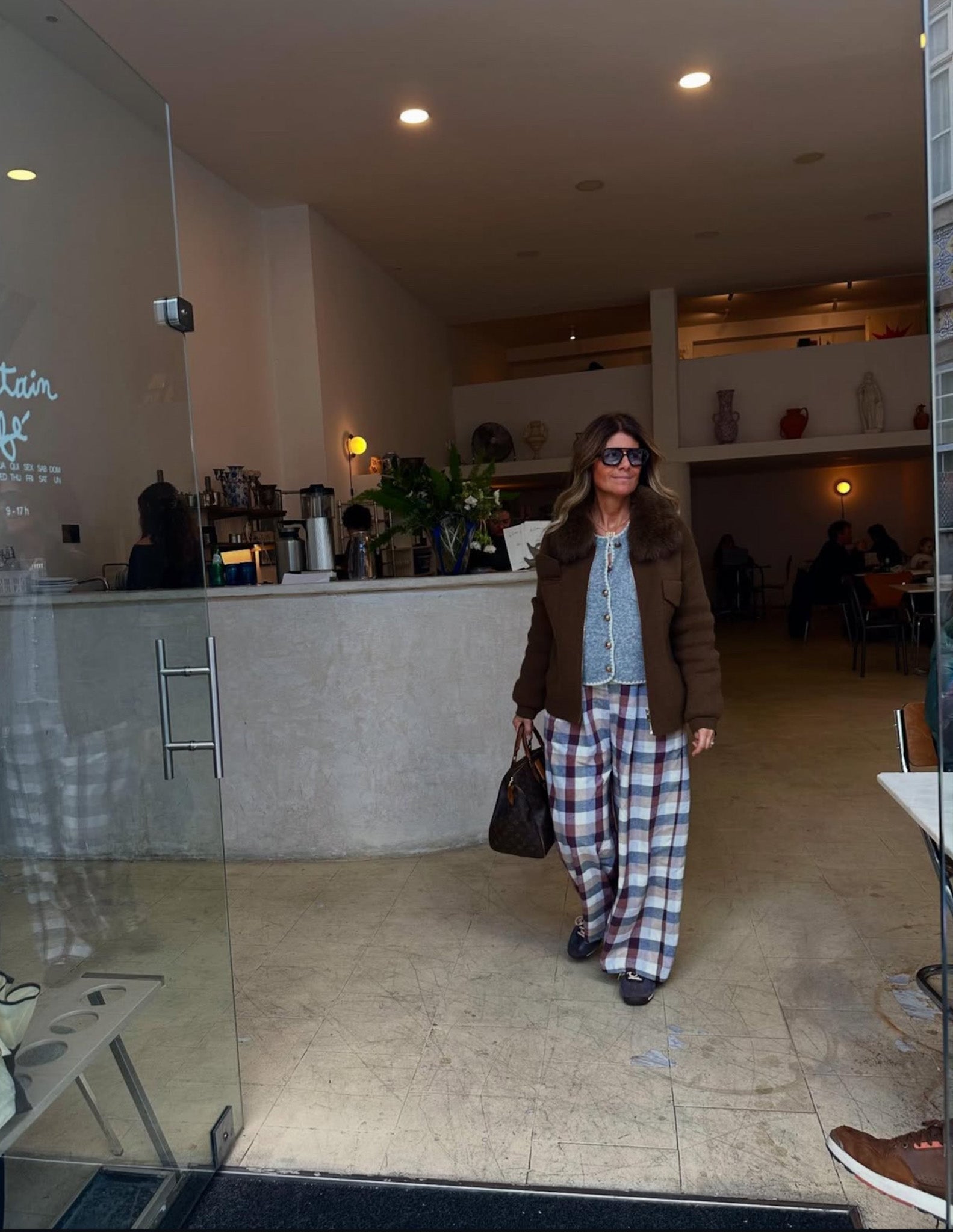 Flannel tartan trousers JOY