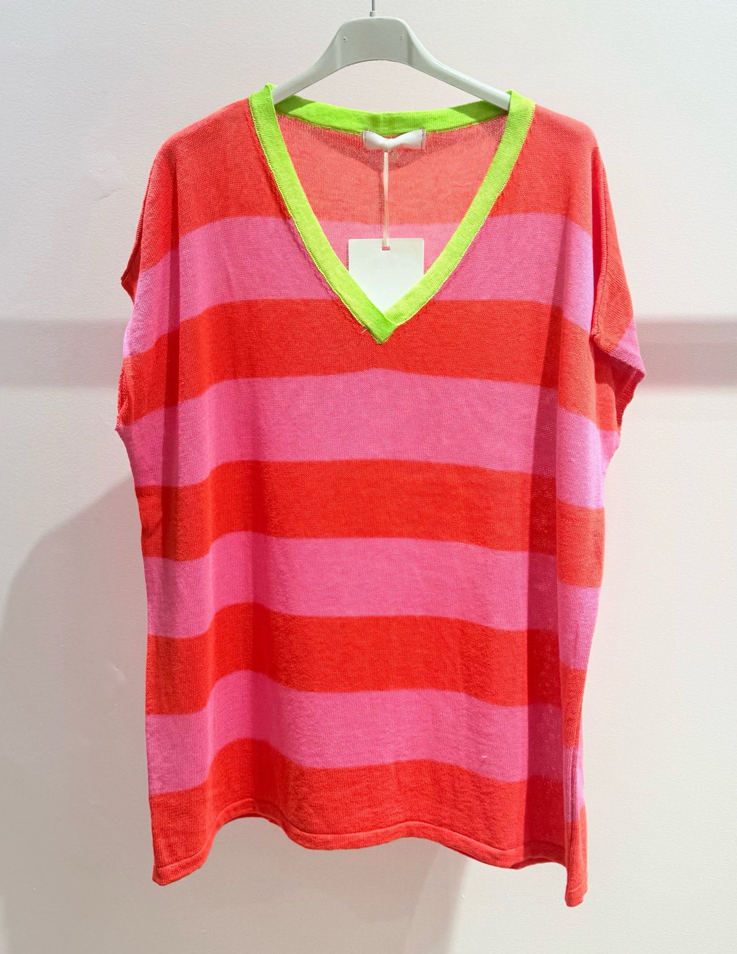 Neon striped t-shirt