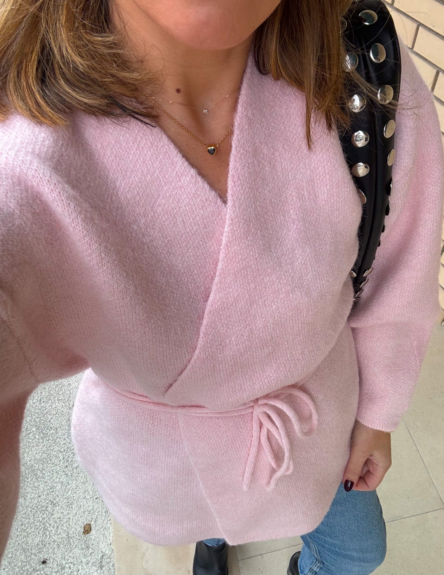 Pale pink cardigan JOY