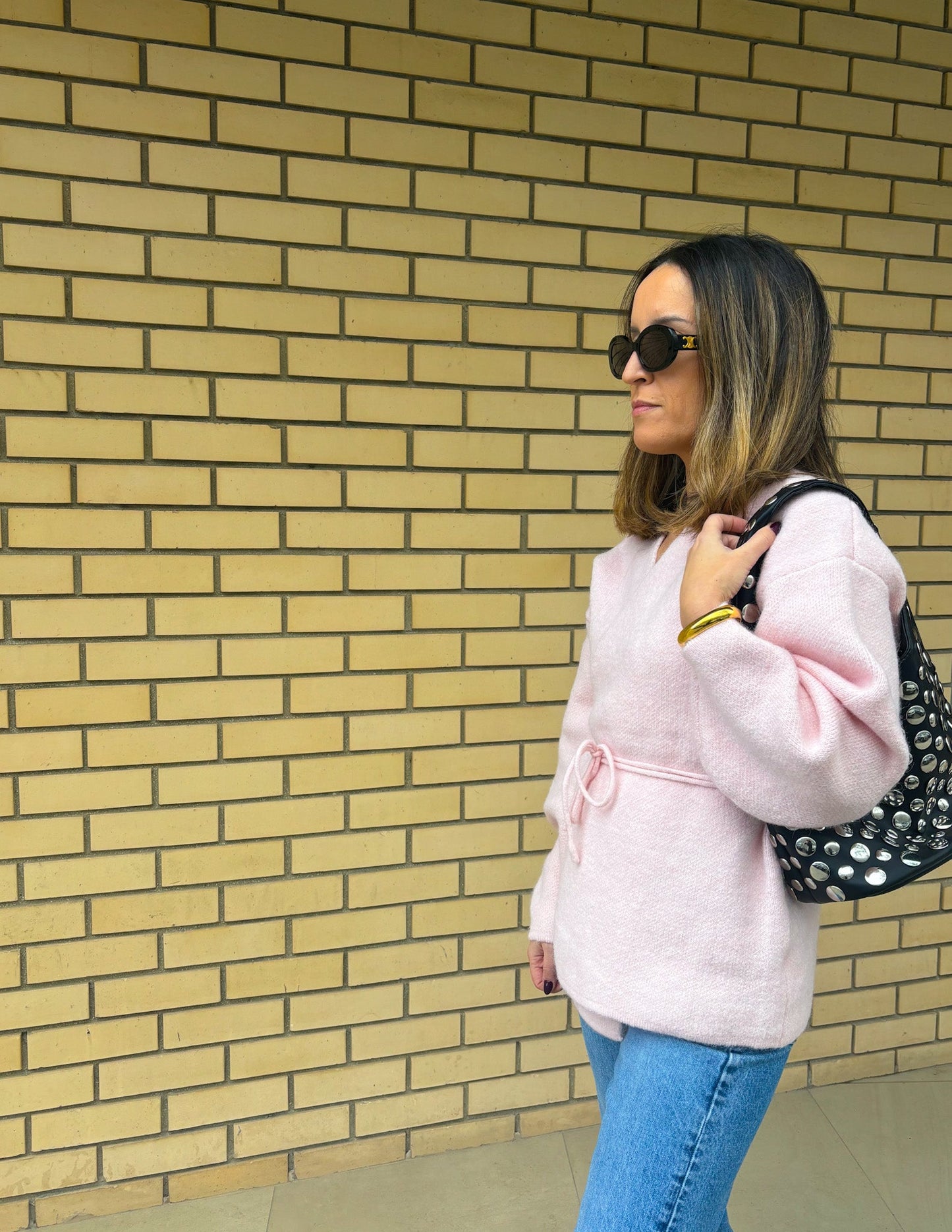 Pale pink cardigan JOY