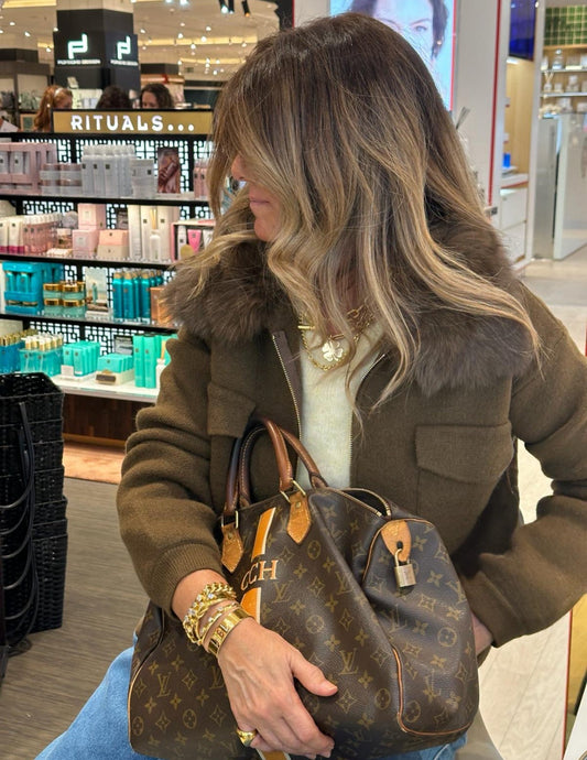 Casaco com gola de pelo JOY