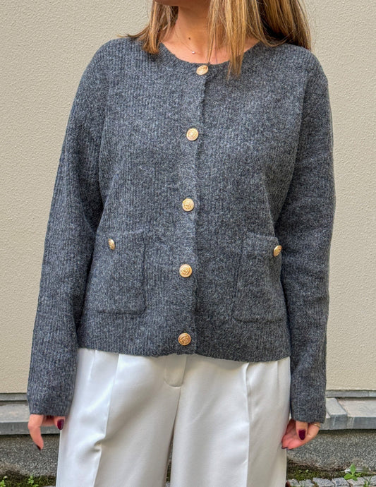 Dark grey cardigan JOY