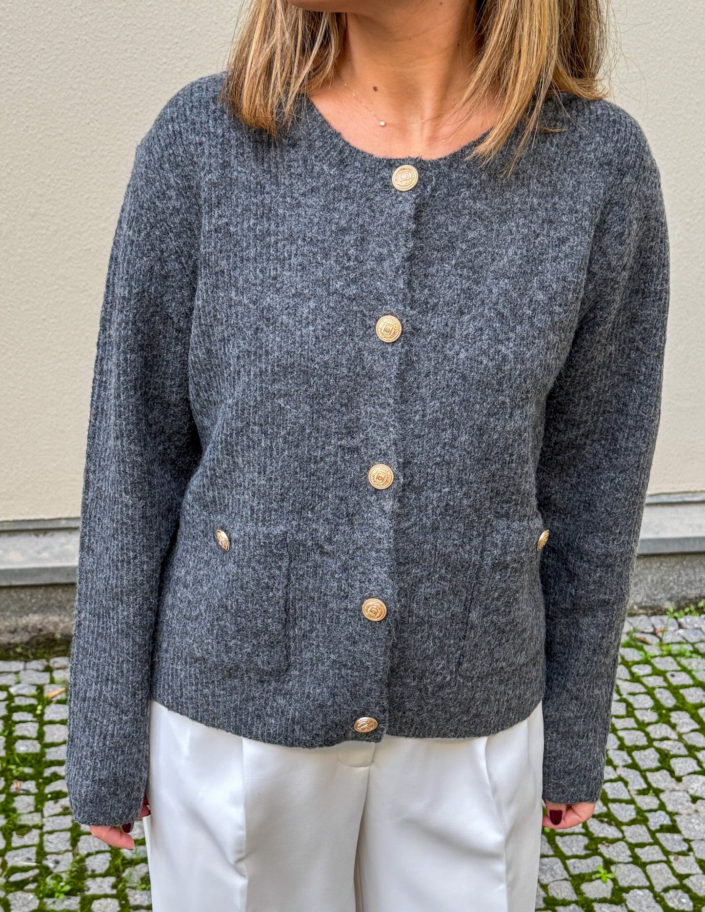 Dark grey cardigan JOY