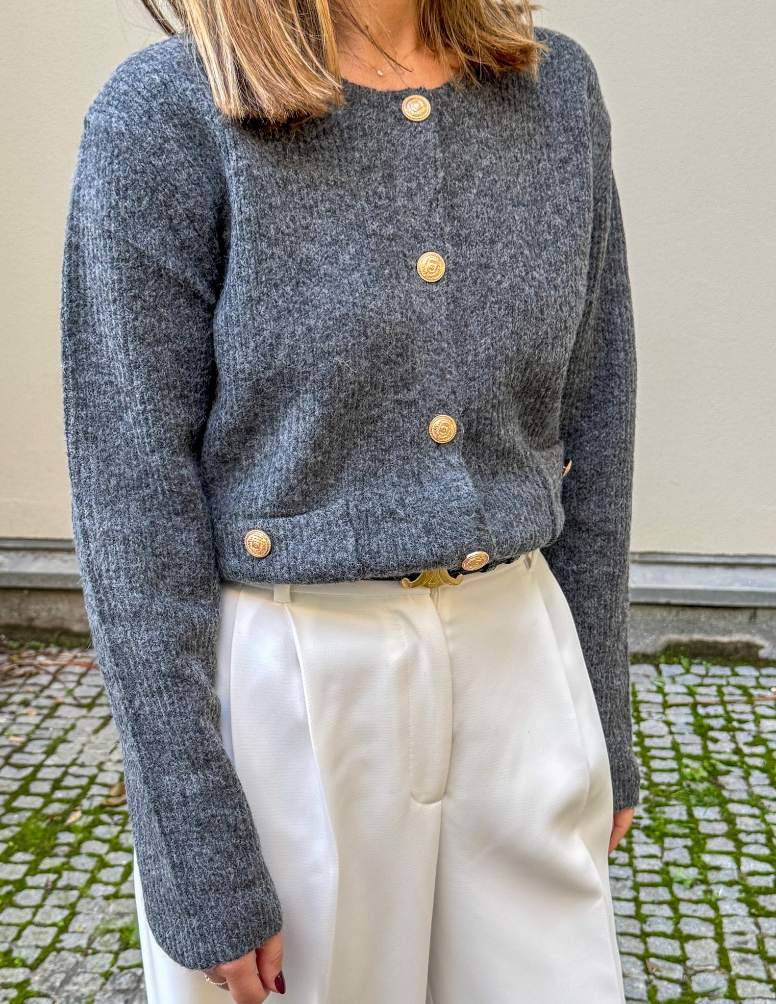 Dark grey cardigan JOY
