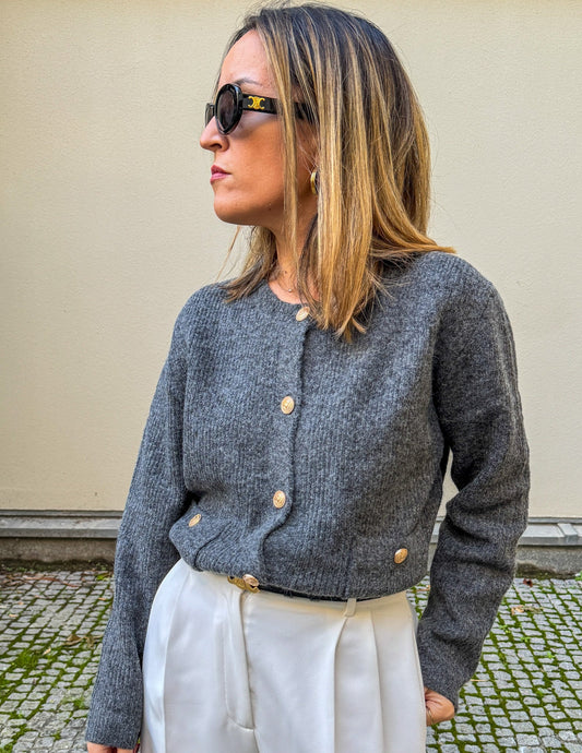 Dark grey cardigan JOY