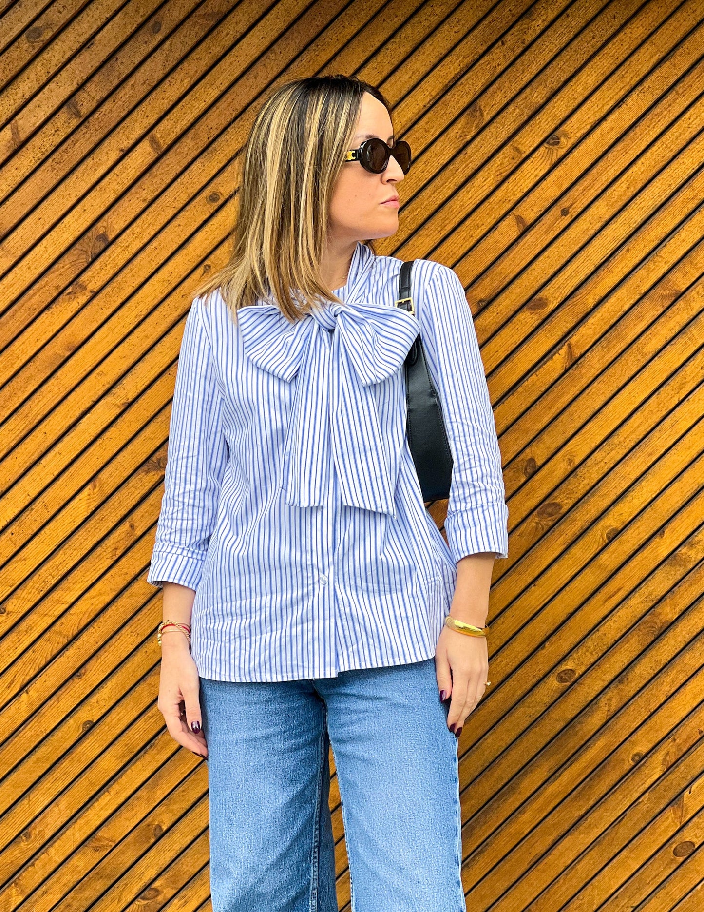 Maria maxi bow shirt JOY