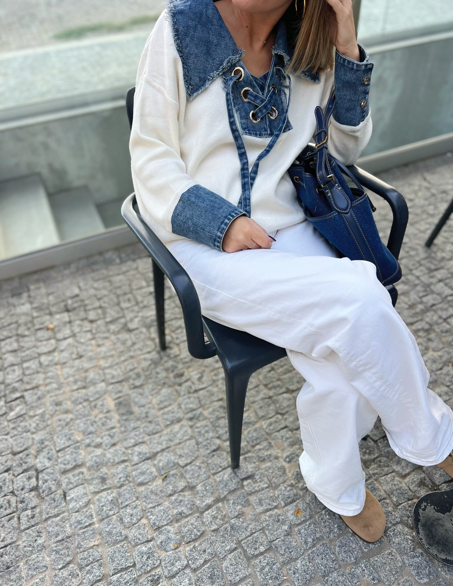 Camisola com ganga