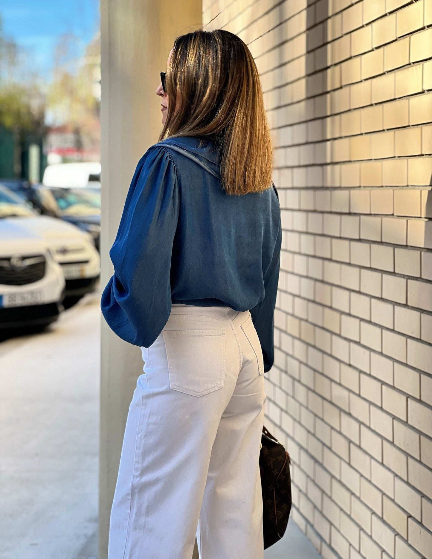 Lucía denim blouse