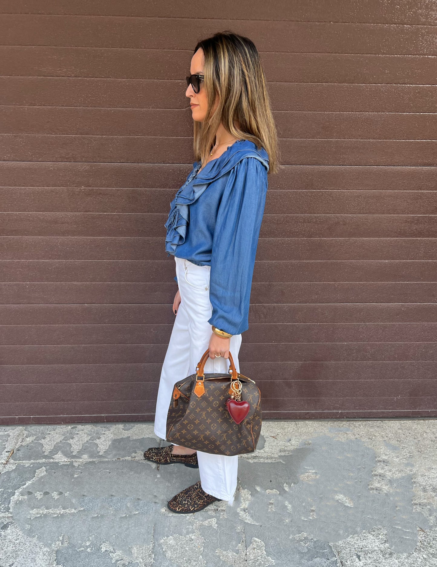 Lucía denim blouse
