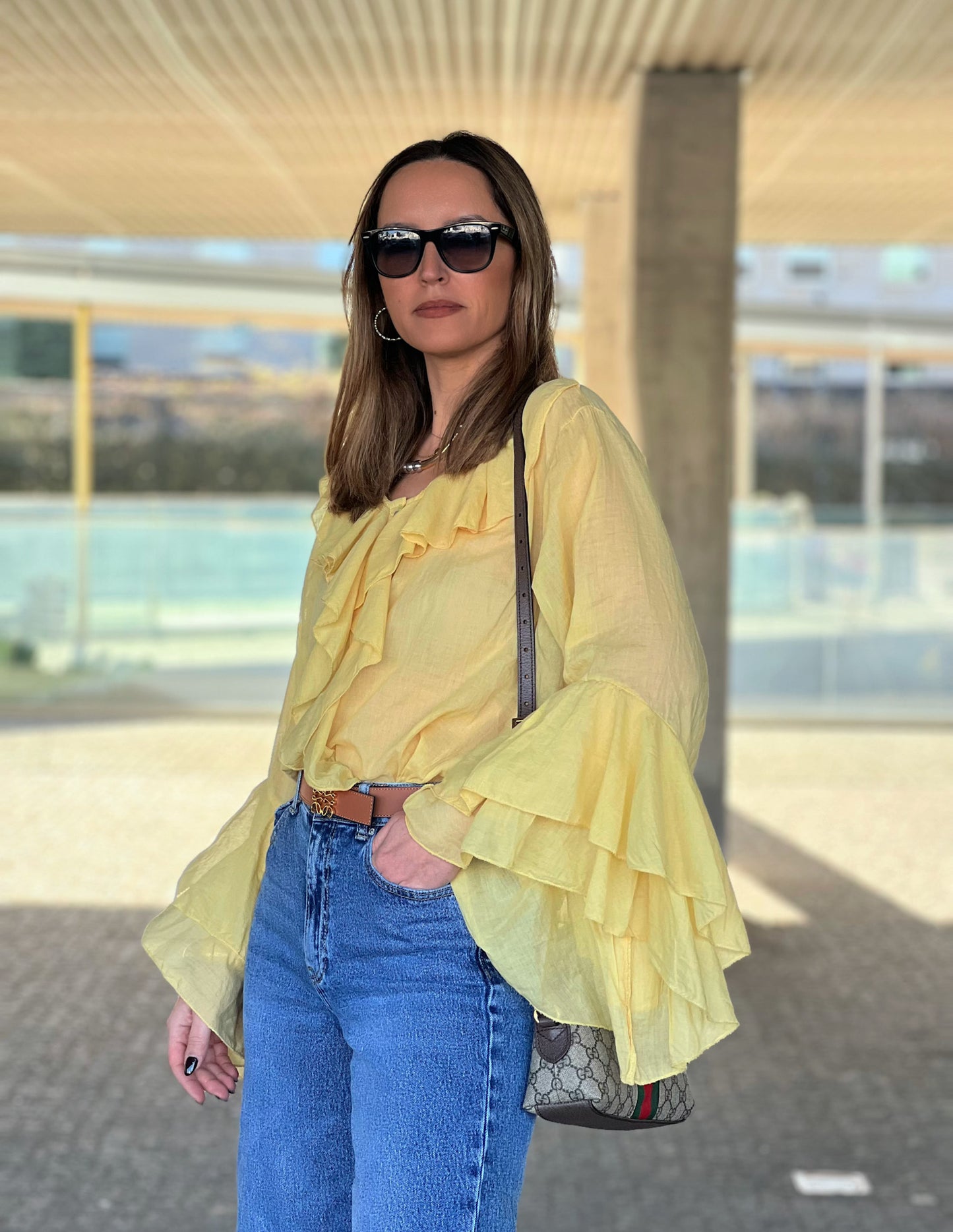 Pilar yellow blouse