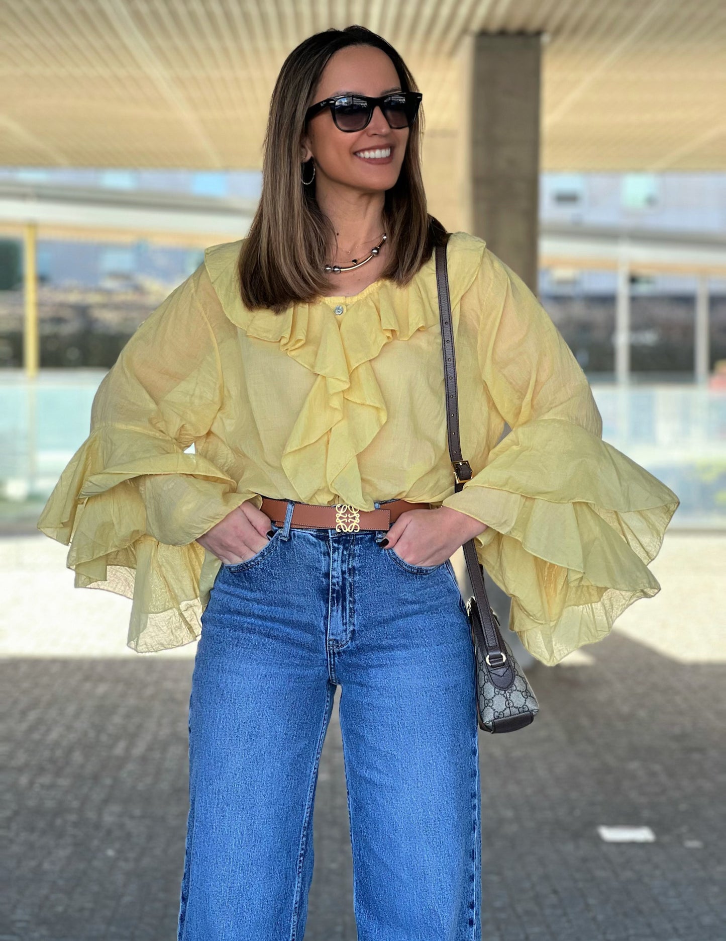 Pilar yellow blouse