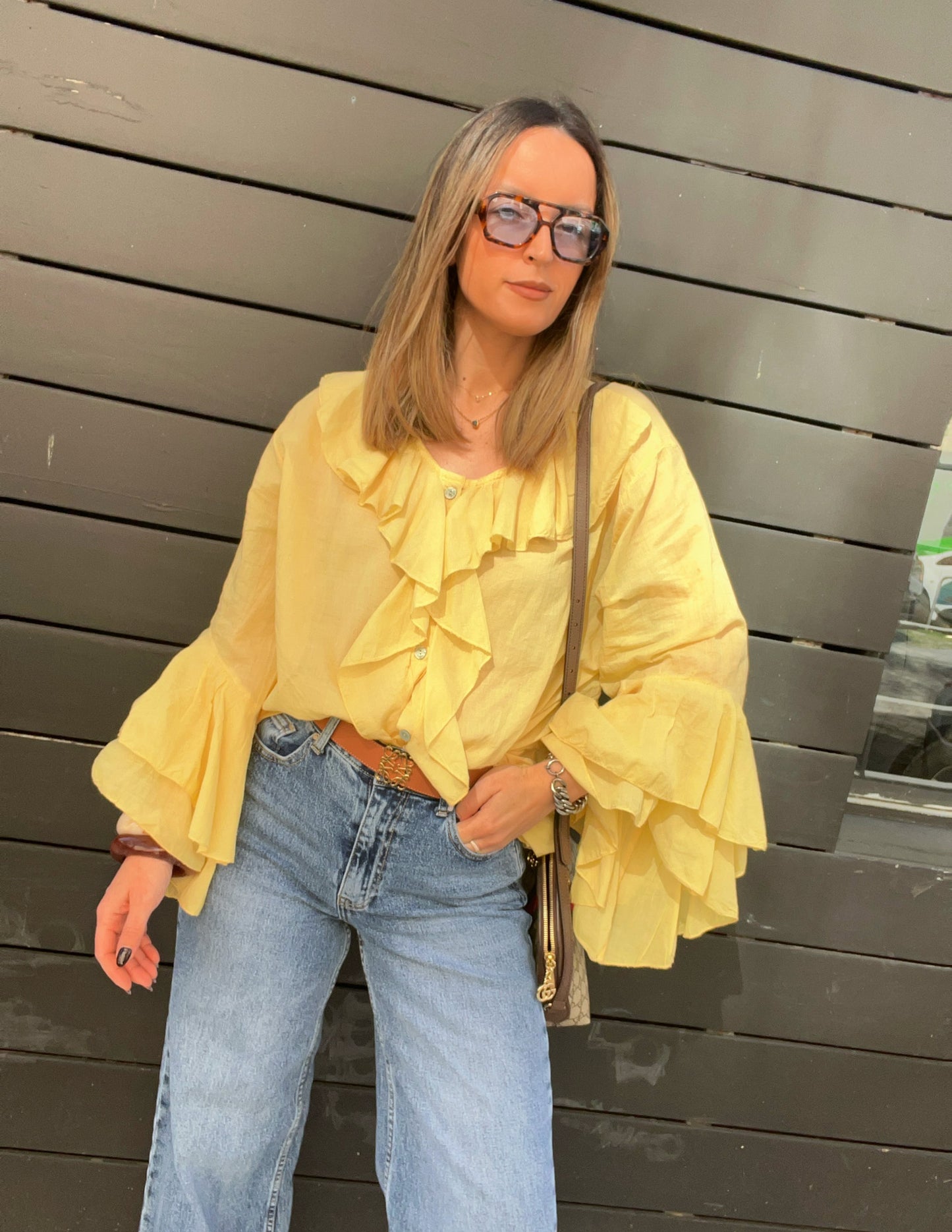 Pilar yellow blouse