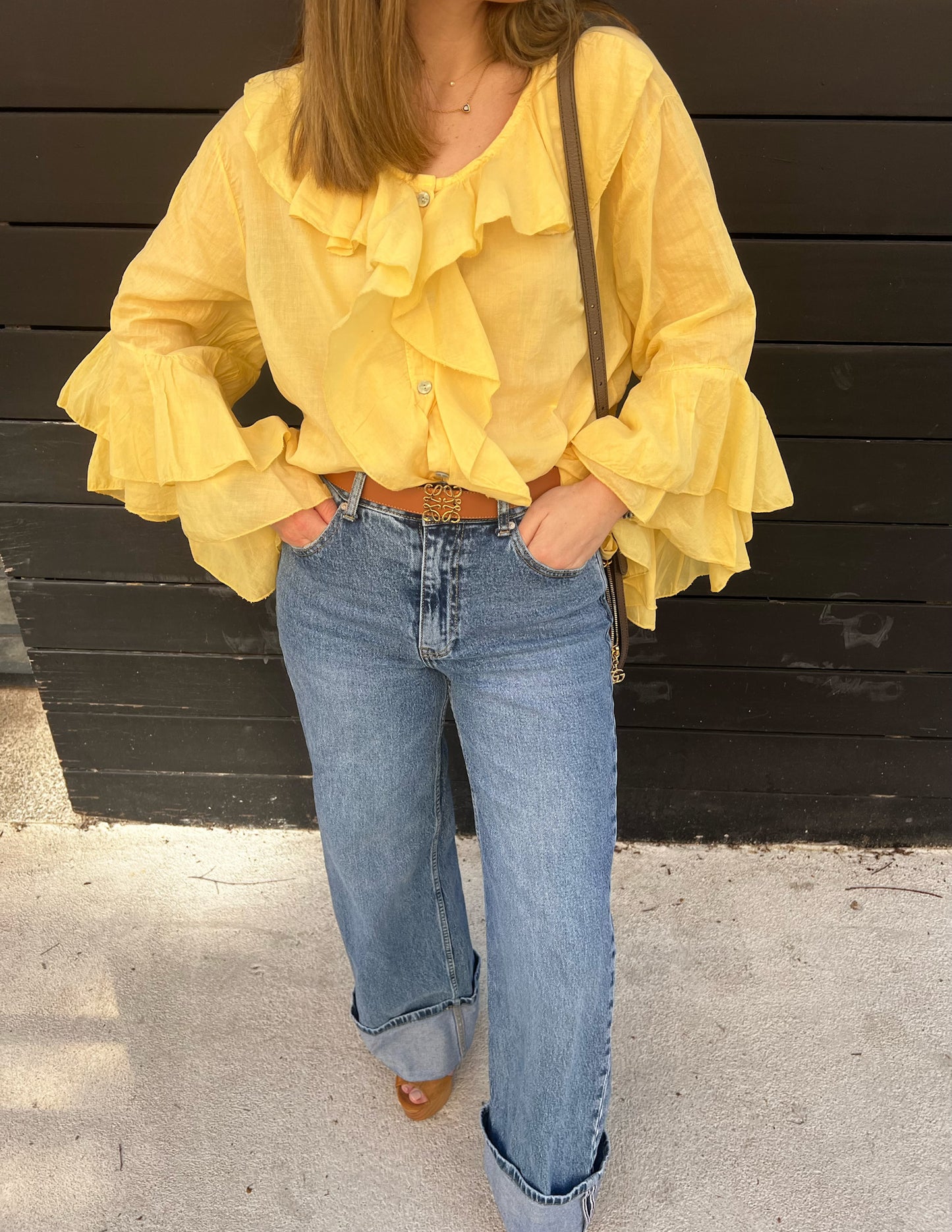 Pilar yellow blouse