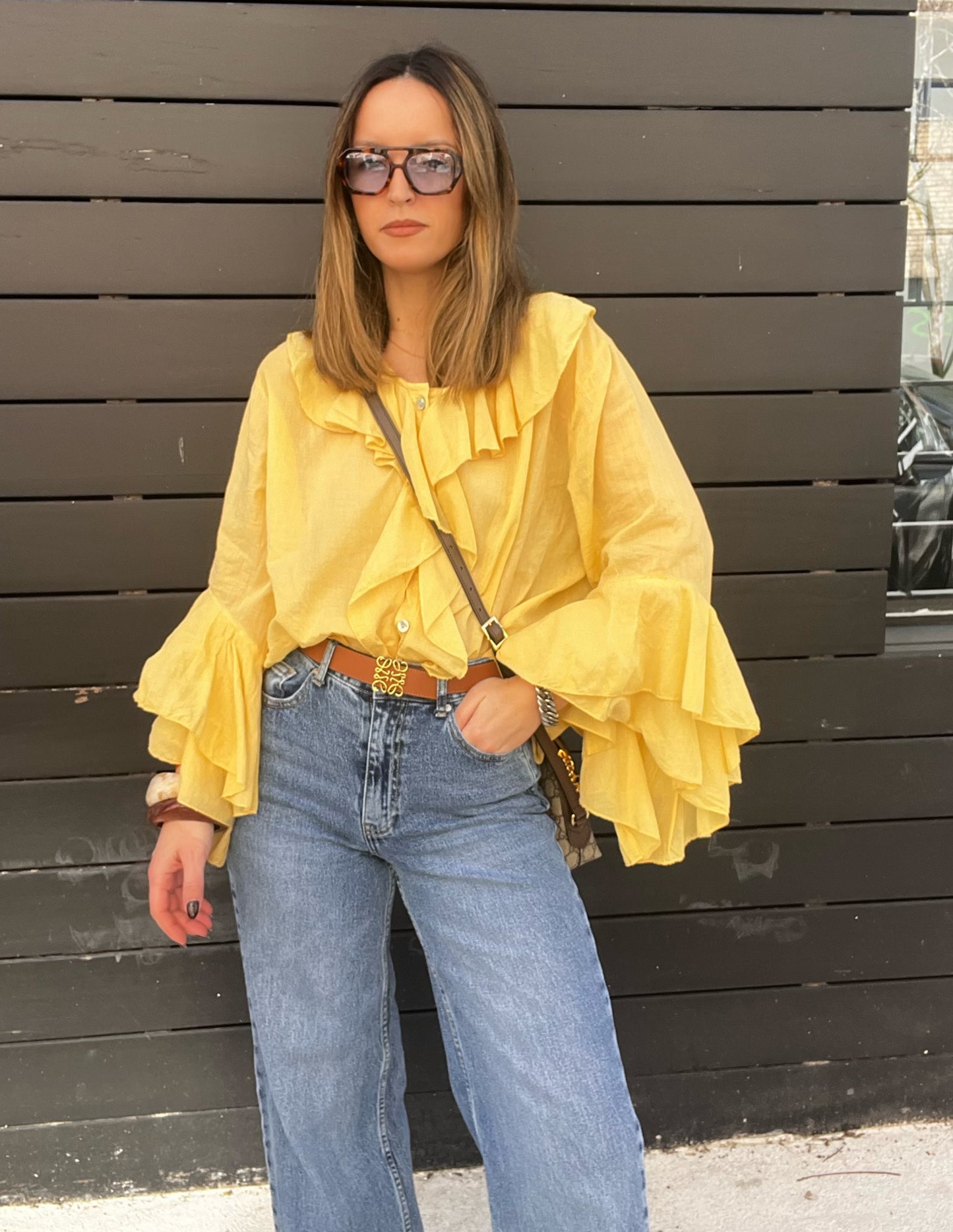 Pilar yellow blouse