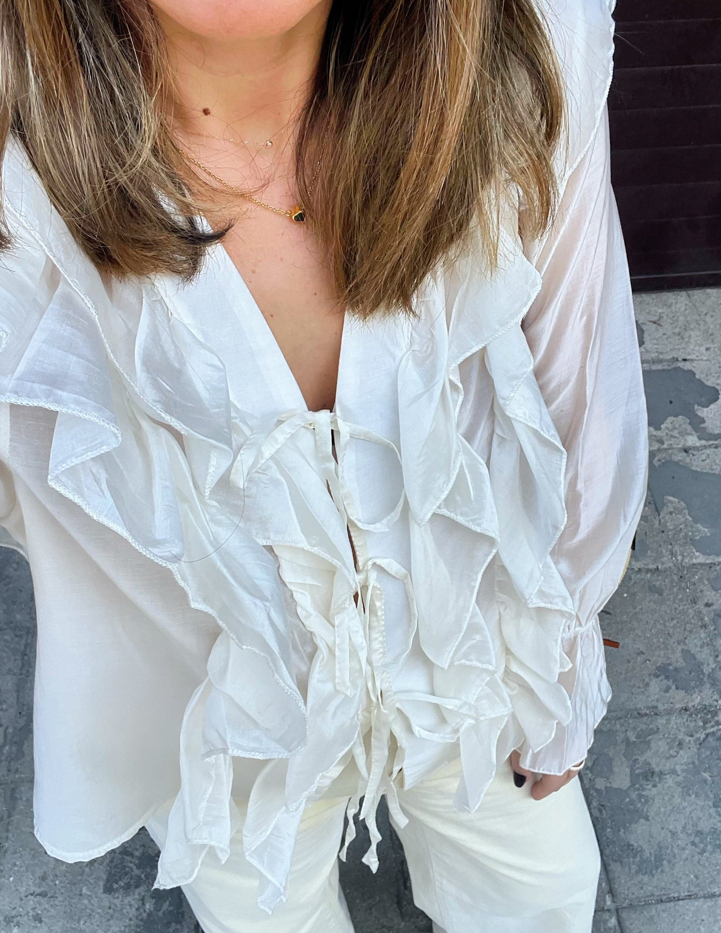 Maria blouse in white