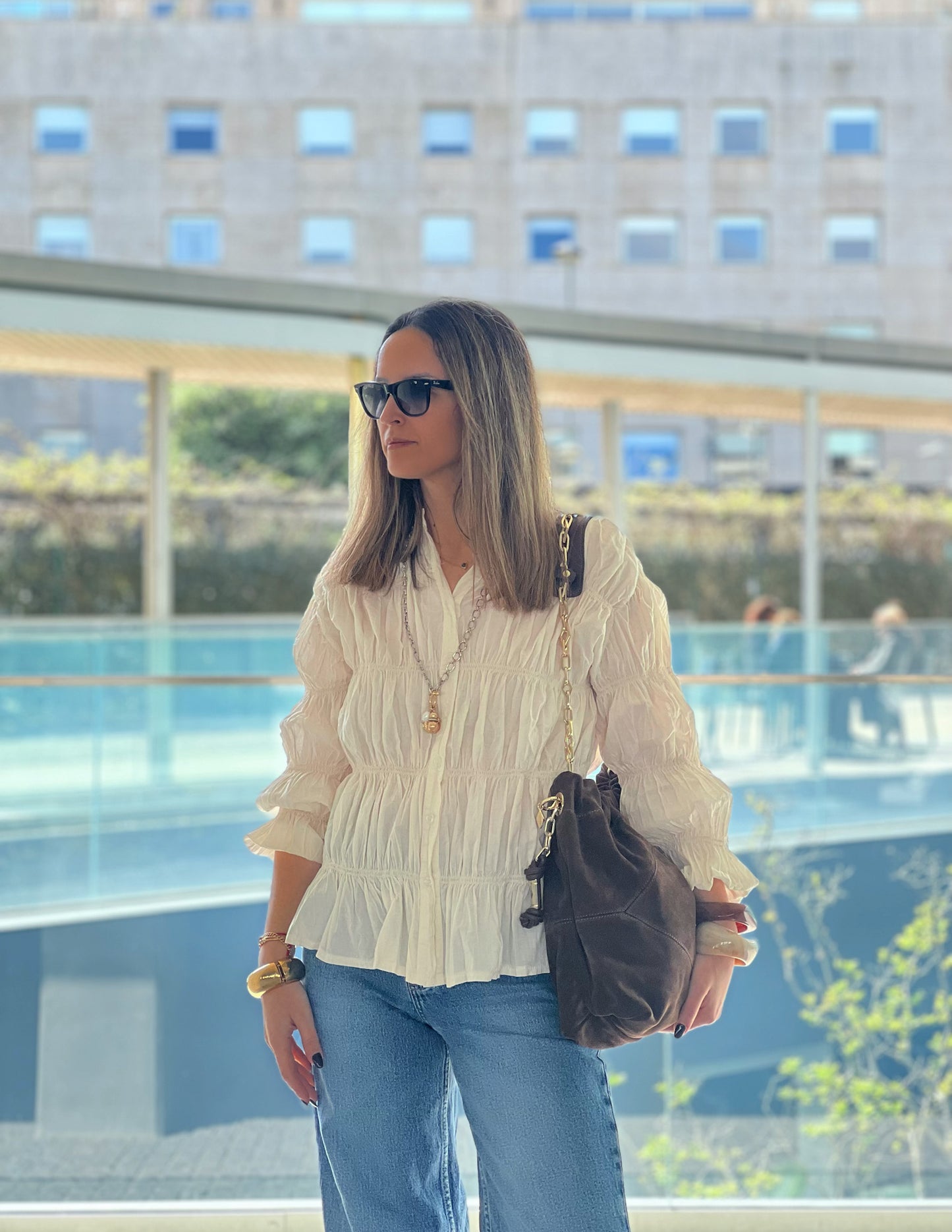 Luna blouse in ecru