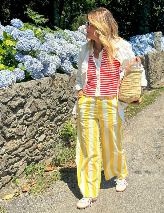 Calças de riscas v2 JOY