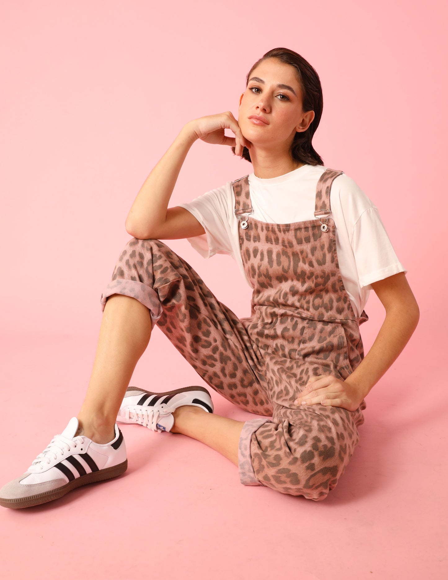 Leopard dungarees v1