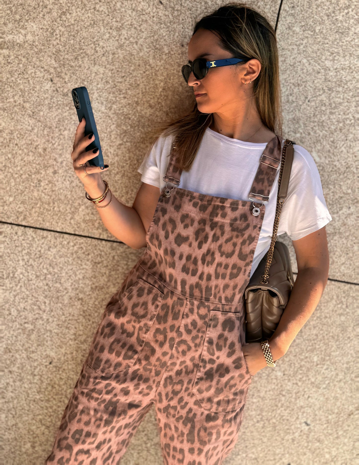 Leopard dungarees v1