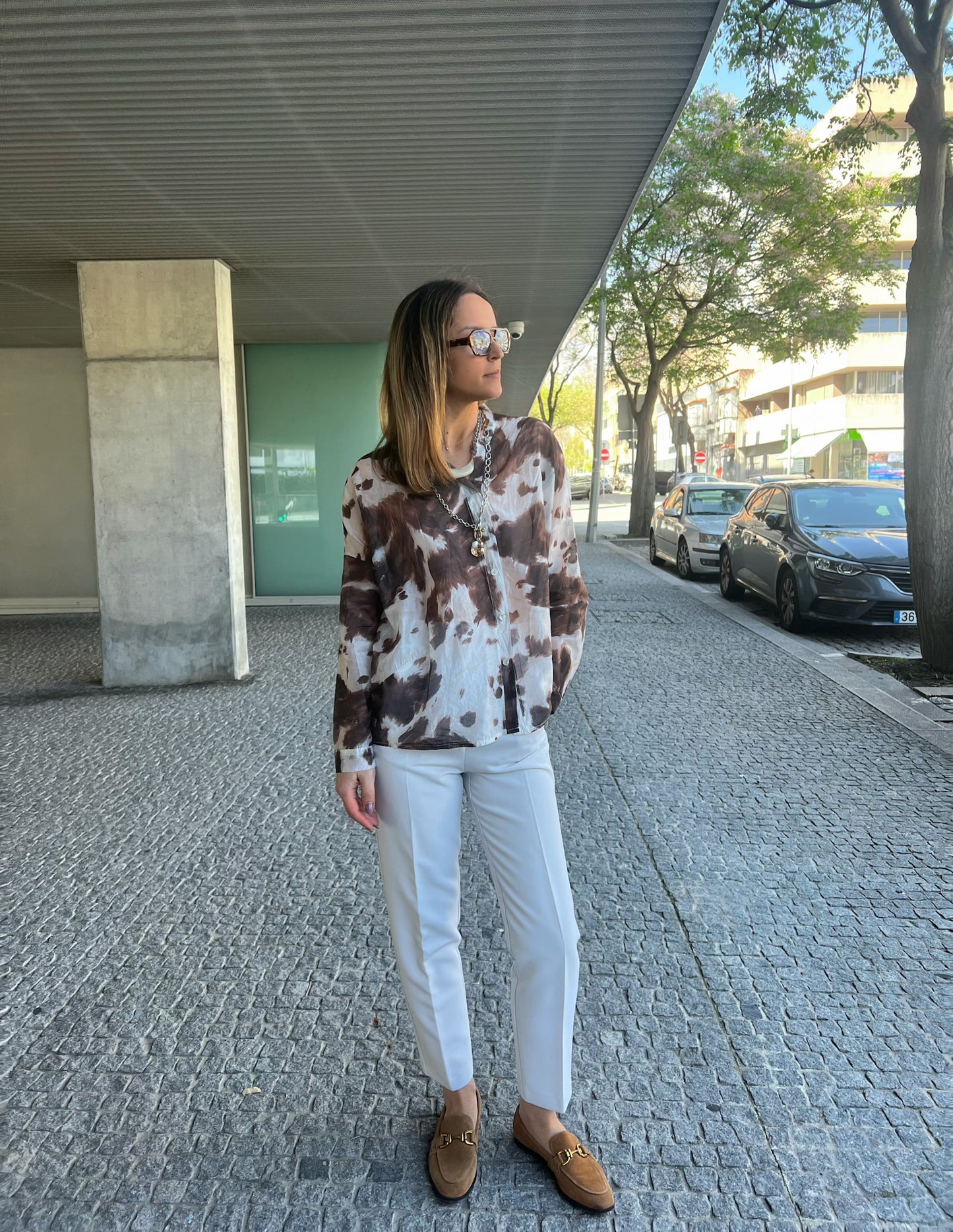 Cow print shirt