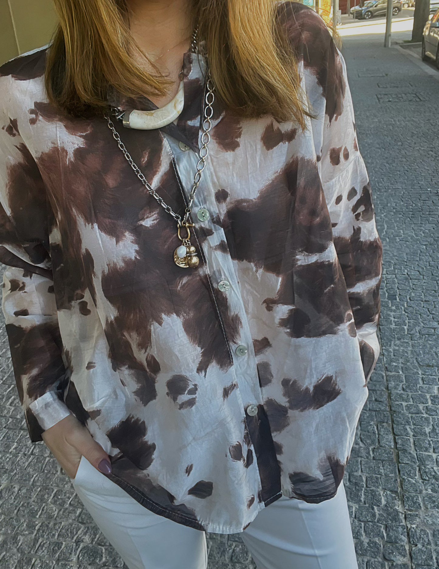 Cow print shirt