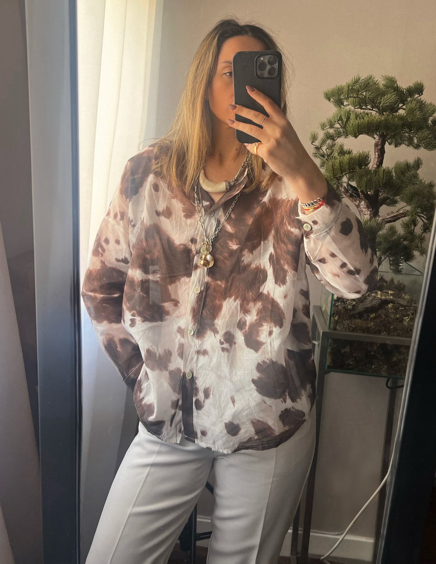 Cow print shirt