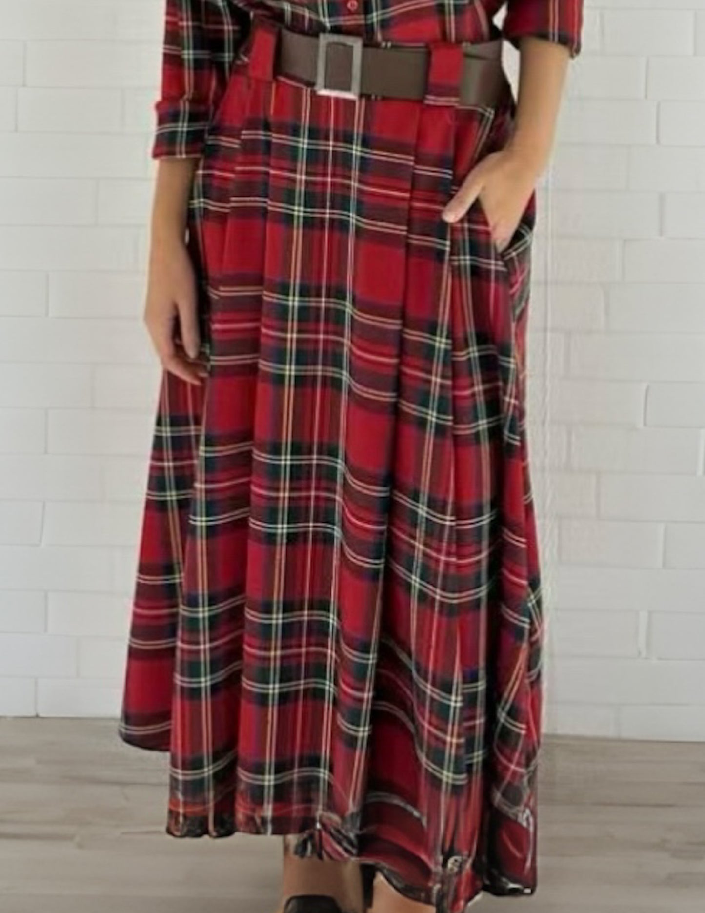 Tartan skirt in red - Envios a 03/12
