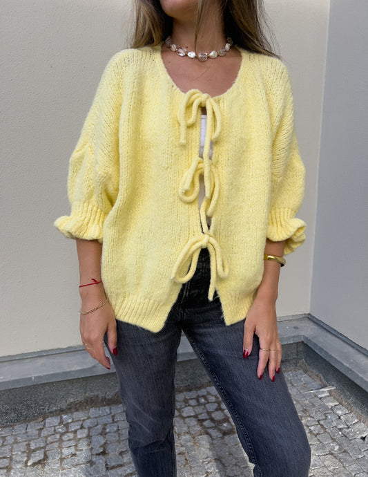 Casaco de malha com atilhos JOY