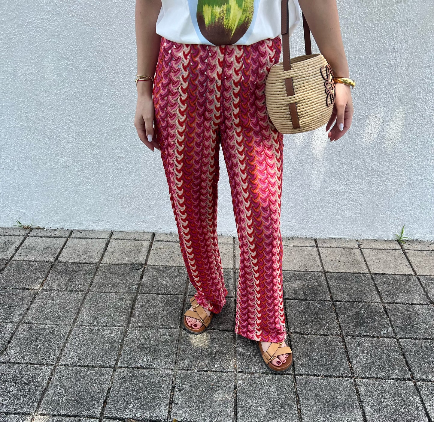 Calças em crochet