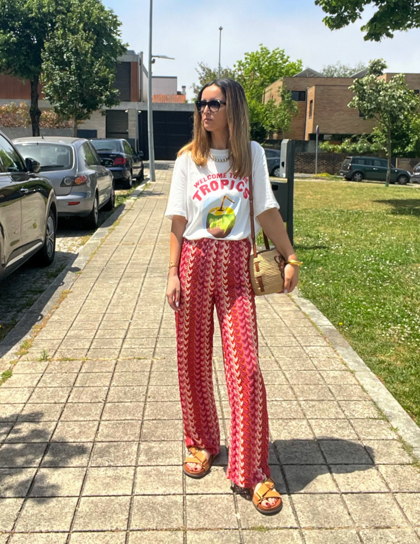 Calças em crochet