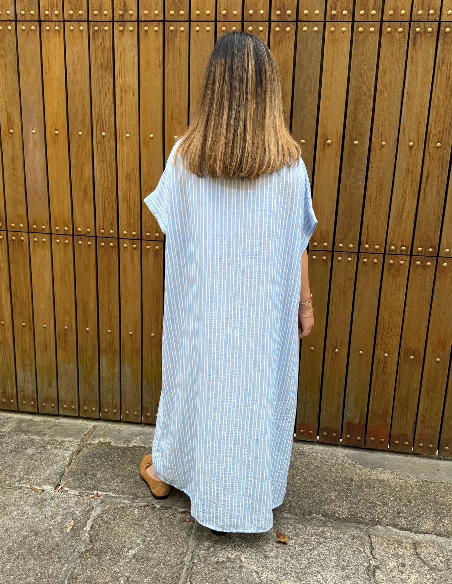 Vestido camiseiro estampado V1