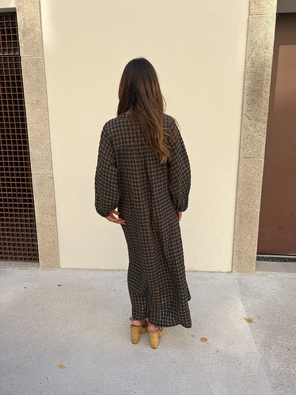Vestido vichy com bolsos