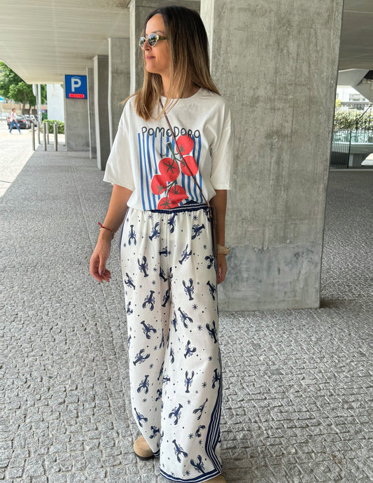 Calças padrão Lagostas v1