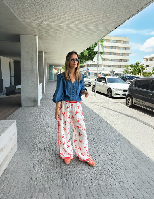 Calças padrão Lagostas v2