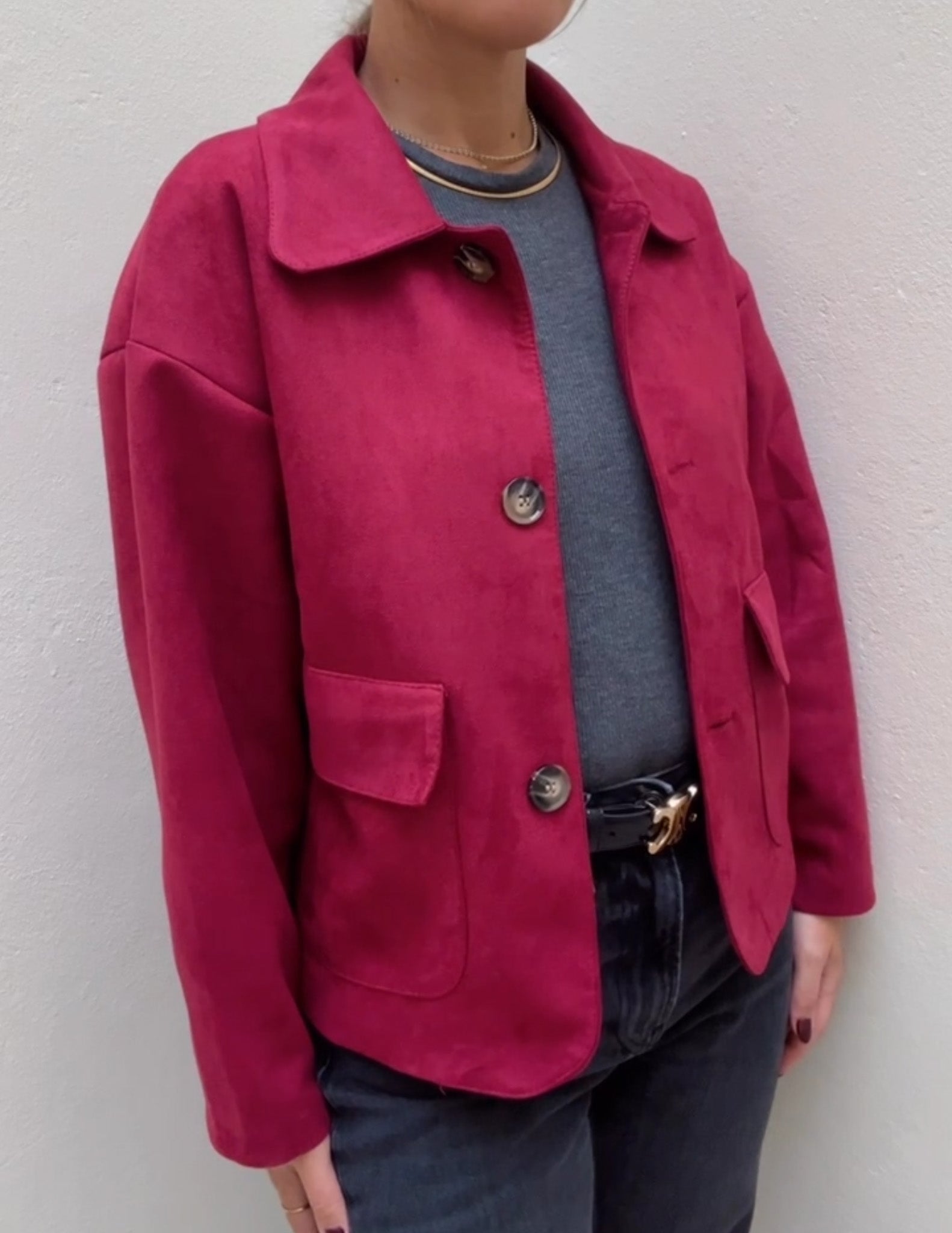 Helena suede effect jacket JOY