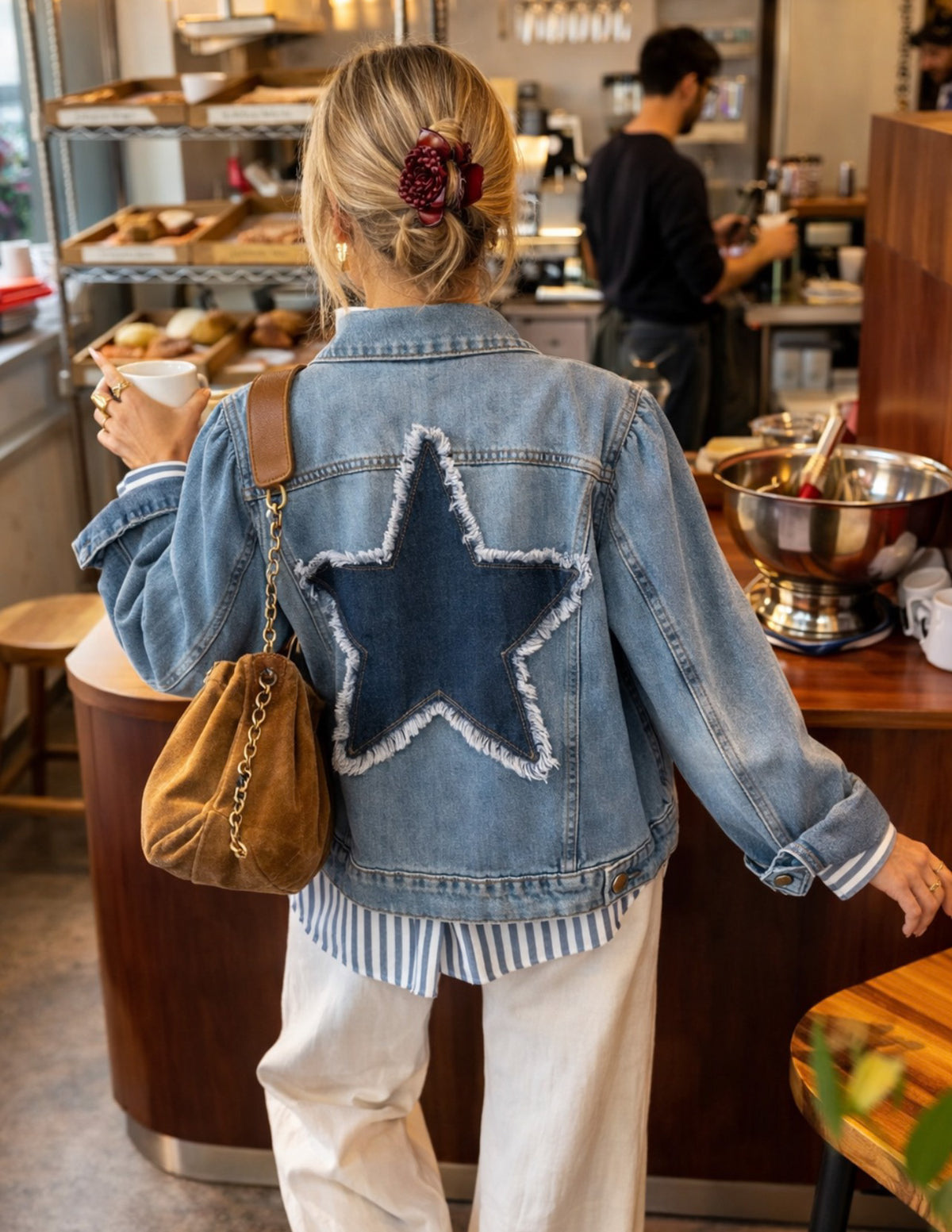 Star denim jacket